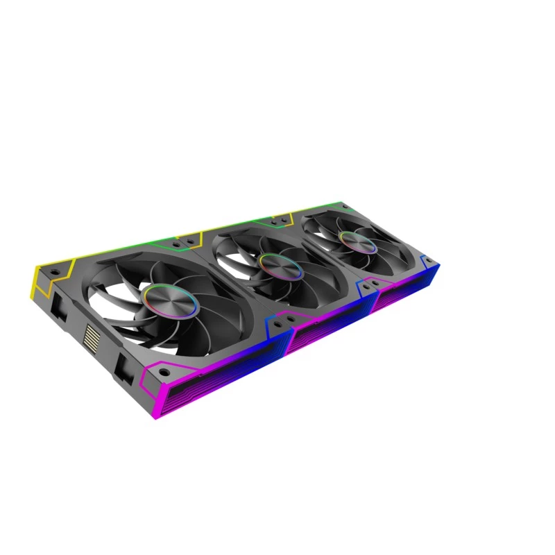 Вентилятор для корпуса XILENCE 360mm Case Fan - XILENCE Performance A+ Series ”XPF360R.ARGB”, Daisy chain design, 3-pack of REVERSE 120mm PWM ARGB fans: 120x120x25mm, 1100~2000rpm, 