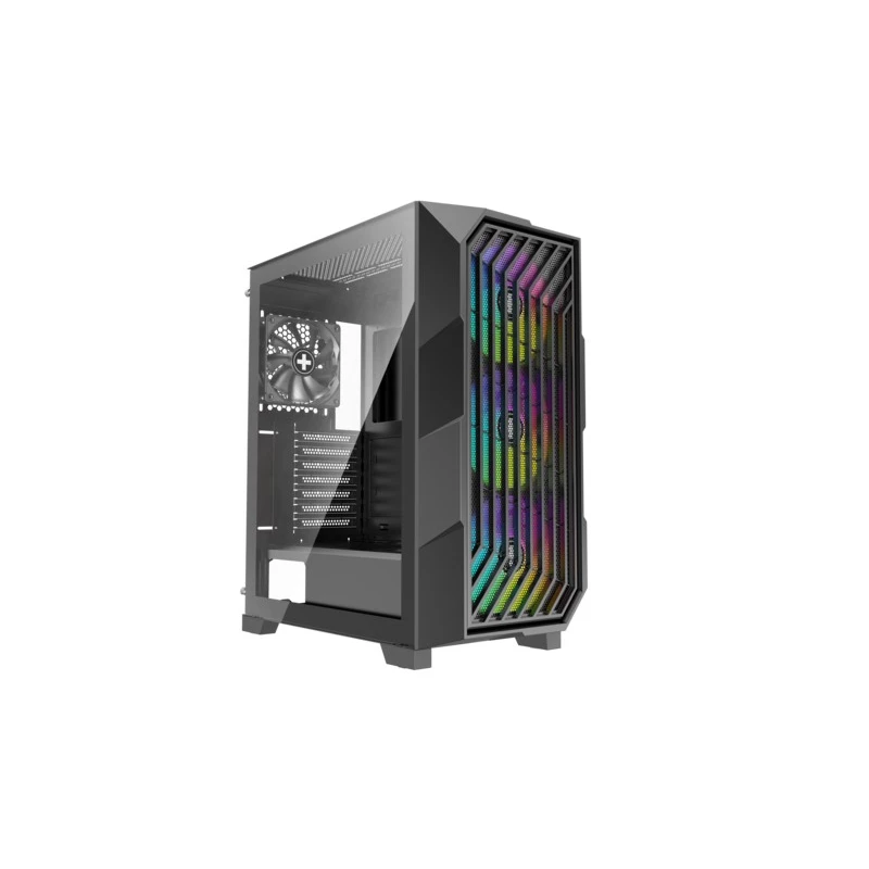 Корпус без БП XILENCE XILENCE ”X812.RGB” Xilent Breeze II ATX Case, without PSU, with Tempered Glass Side Panel, Wave front panel with mesh, Front: 3x ARGB 120mm PWM fans, Rear: 1x120mm PWM Black, w/Control Board (ARGB/PWM), HDD Tool-free caddy, 2x 3.5”/ 2x 2.5”, 2x USB 3