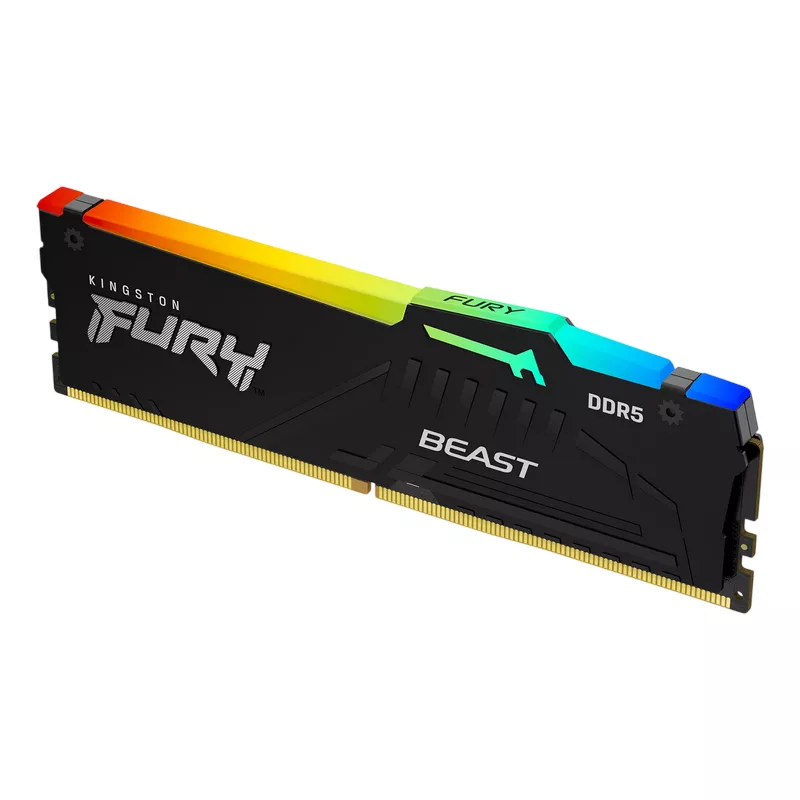 Модуль памяти KINGSTON .16GB DDR5-6800MHz  Kingston FURY Beast RGB (KF568C34BBEA-16), CL34-45-45, 1.4V, AMD EXPO 1.1/Intel XMP 3.0, Black