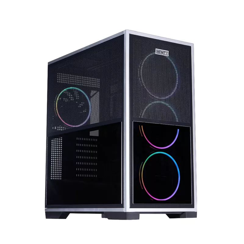 Carcasa fara PSU 1STPLAYER Case 1STPLAYER IF8 BLACK, E-ATX w/o PSU, Reversible Front and Side panels, Supports BTF MBs, FO7-14 ARGB fans (3 Front), FO7-14 ARGB fan (1rear), MB Synchro, Supports 420mm Front Cooler/360mm Top, 4x2.5”/2x3.5”, 0.7mm steel structure, USB-C*1, USB 3.