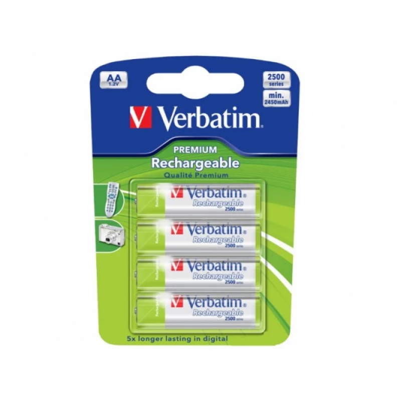 Baterie VERBATIM 49921 ALCALINE BATTERY AA,  4PCS,  BLISTER PACK