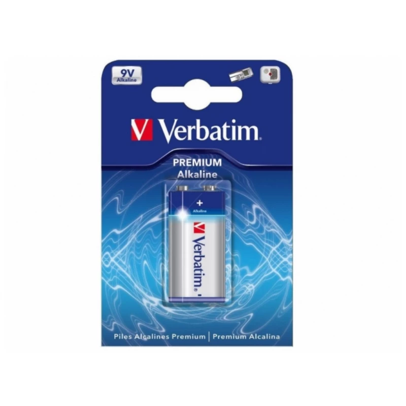 Baterie VERBATIM 49924 Alcaline Battery 9V,  1pcs
