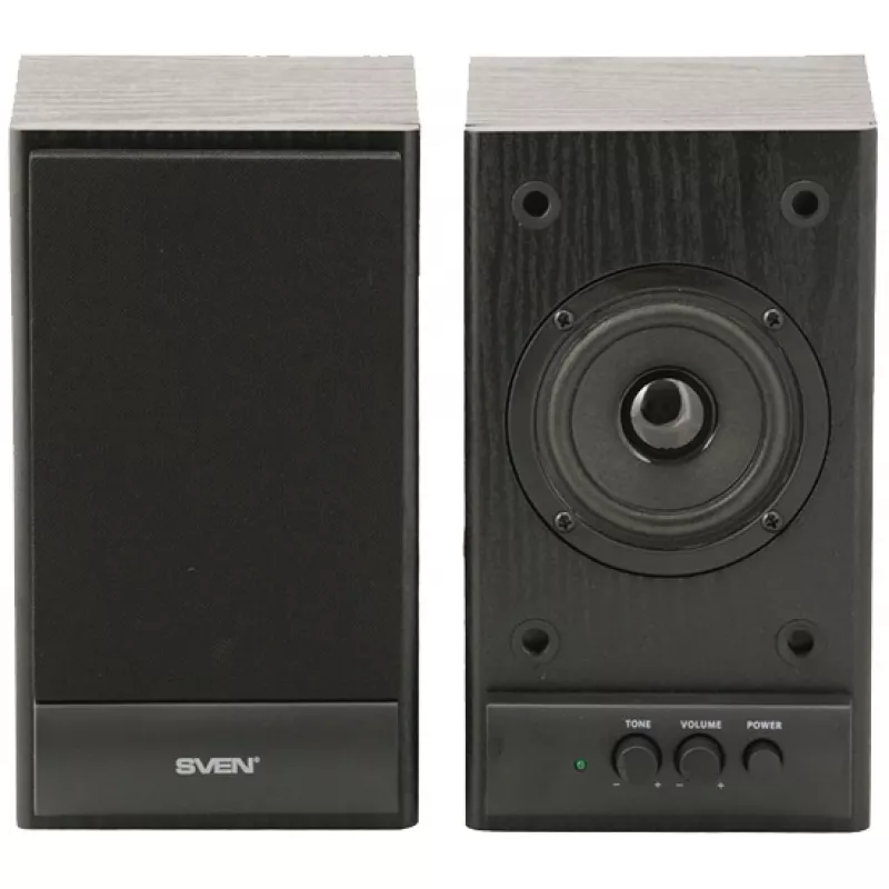 Boxa SVEN SPS-607 BLACK, 2.0 Wooden, 6W