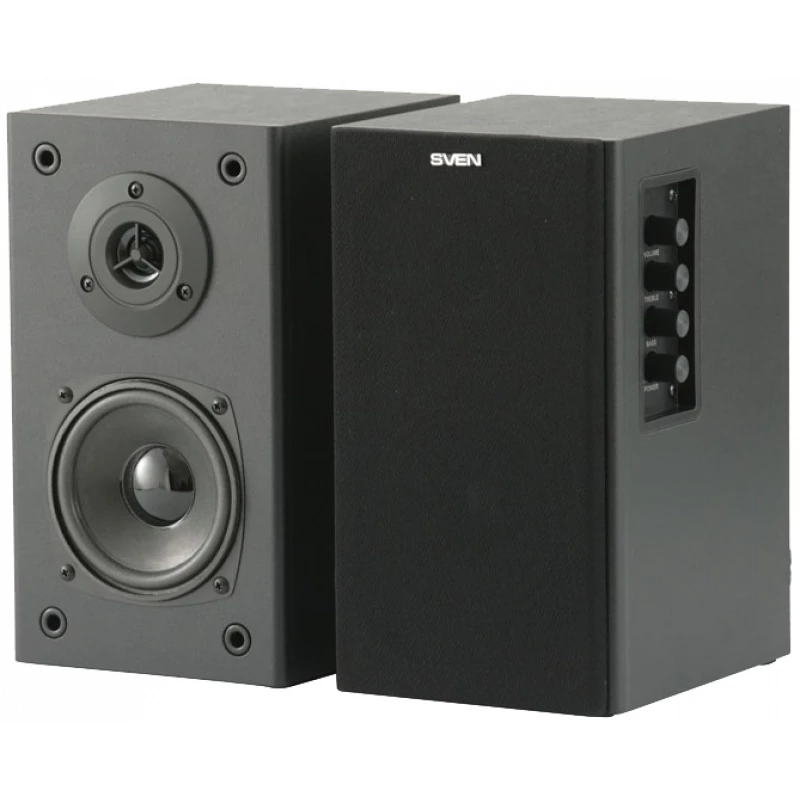 Boxa SVEN SPS-611S Black leather, 2.0 Wooden, 36W