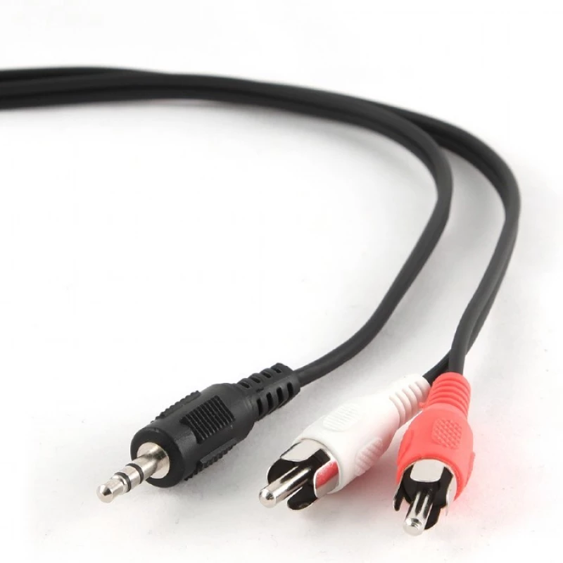 Cablu audio GEMBIRD CCA-458-2.5M, 3.5mm (M) to 2xRCA (M),  2.5m