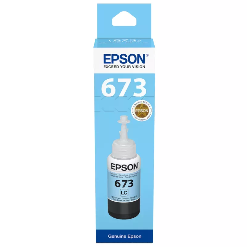 Flacon cerneala EPSON T6735 LIGHT CYAN (C13T67354A)