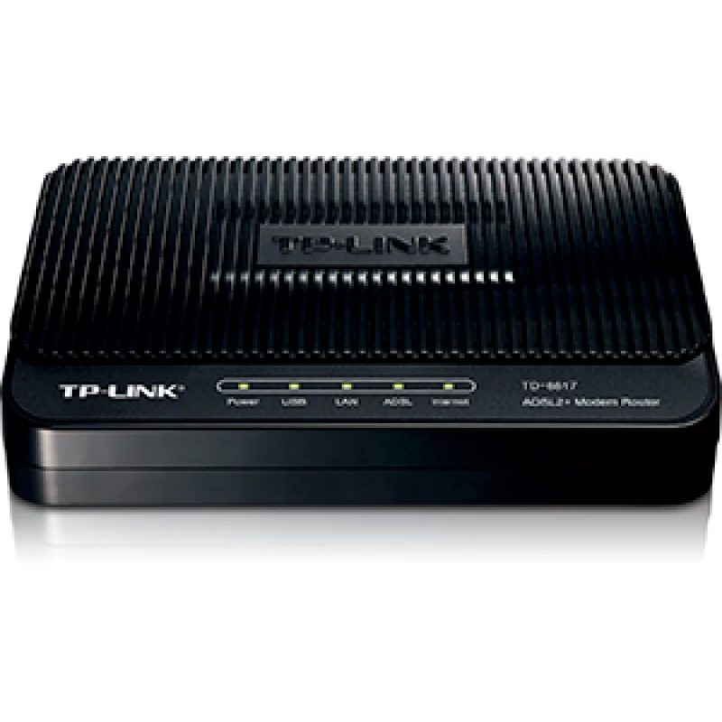 ADSL router TP-LINK TD-8817, ADSL2+,  1LAN,  USB