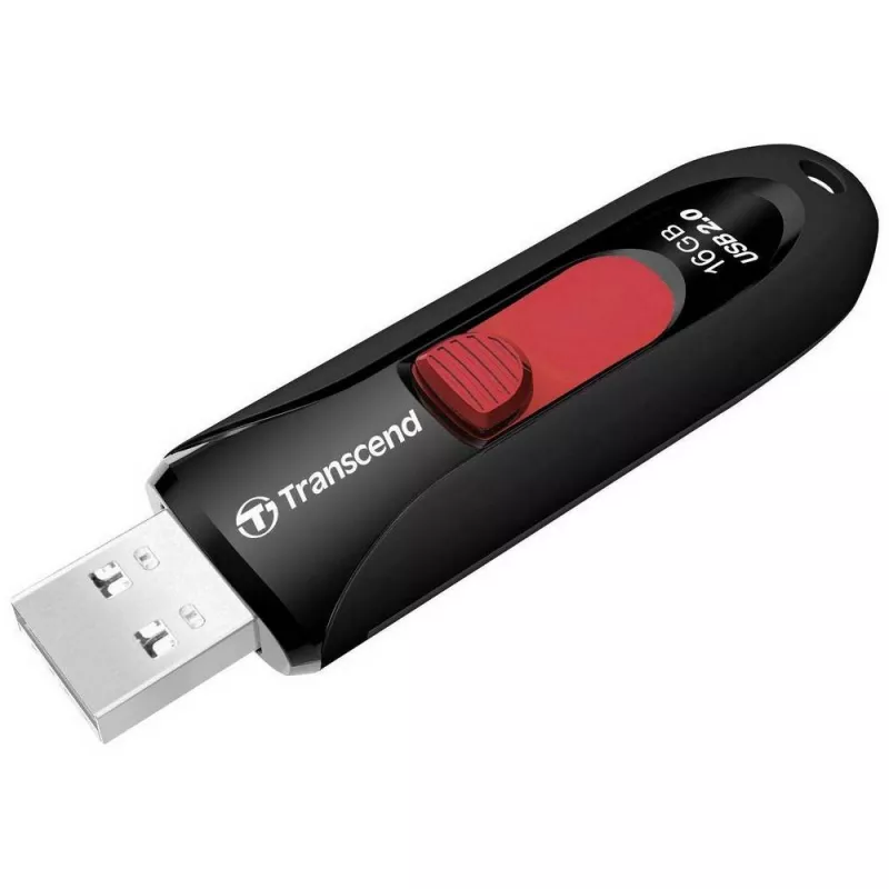 USB flash drive TRANSCEND JETFLASH 590, 16GB, USB2.0 Black,  Capless
