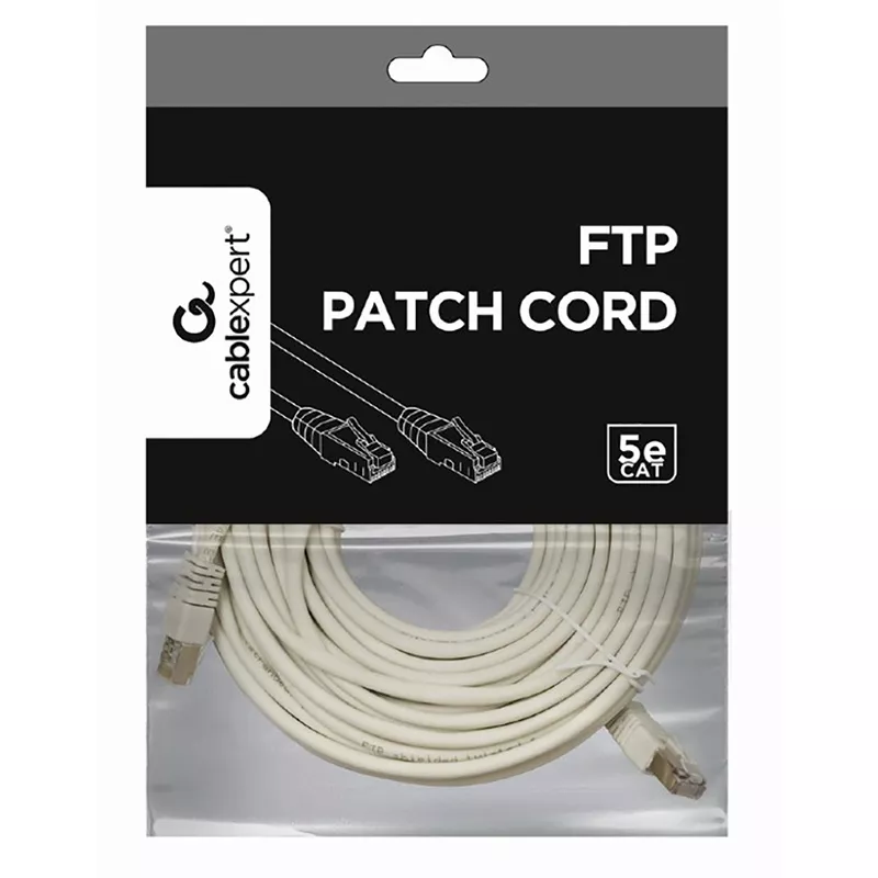 Patchcord GEMBIRD PP22-15M,  CAT.5E, FTP, 15m